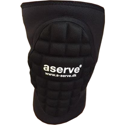 Aserve Schwarz Knieschützer Mit Kissen (Mittel)