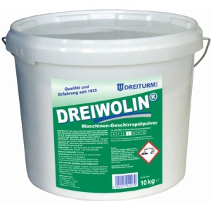 Dreiturm DREIWOLIN classic Geschirrspülmittel, Maschinenpulver, Maschinen-Geschirrspülpulver, 10 kg - Eimer