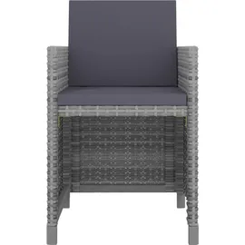 vidaXL Garten-Essgruppe 11-tlg. grau