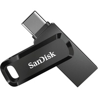 SanDisk MEMORY DRIVE FLASH USB-C 64GB/SDDDC3-064G-G46 SANDISK (64 GB, USB C), USB Stick, Schwarz