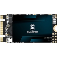 SHARKSPEED SSD 256GB M.2 2242 42mm NGFF TLC 3D NAND SATA 3 (6Gb/s), SSD Festplatte Interne Solid State Drive für Notebooks,Desktop PC (256GB, M.2 2242)