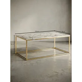 KADIMA DESIGN Weiß Gold Marmor 100 x 60 x 40 cm