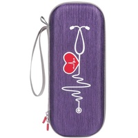 Melitt Aufbewahrungs Tasche Trage Tasche für Iii Stethoskop Pouch Sleeve Box Schutz HüLle (Lila)