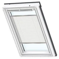 VELUX Plissee Uni Weiß 1016 Faltstore, MK04 1016K (Farbe: - 1016K, Farbe Schiene: Standard