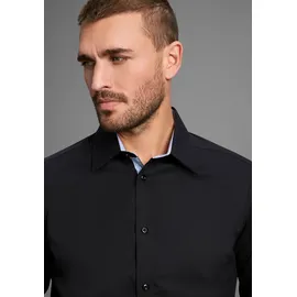 Bruno Banani Langarmhemd »elastische Baumwollqualität« für maximale Bewegungsfreiheit durch Stretch Gr. S (37/38) N-Gr, schwarz, , 18445730-S N-Gr