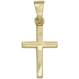 Kreuzanhänger JOBO "Anhänger Kreuz", gold (gelbgold 333), Schmuckanhänger, Damen, Gelbgold 333, 333 Gold