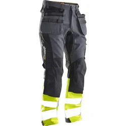 Jobman Bundhose Core Stretch Hi-Vis mit Hängetaschen 2134 9821 c44