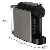 Delta Mini Qool Kapsel-Kaffeemaschine Grau/Silber