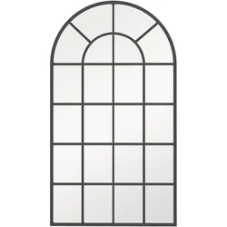 HOMCOM Wandspiegel Glas, Aluminiumlegierung
