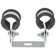 tecuro - Doppel-rohrschelle Ø 35 Mm, Mit Schallschutzeinlage, Verzinkt