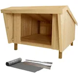 Plus Shelter 198 x 210 cm natur mit Boden und Dachpappe