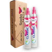 SodaTASTE Quick Classic CO2-Zylinder kaufen 2er-Pack (Reservezylinder) für Wassersprudler mit Quick Connect System, für bis zu 120l gesprudeltes Wasser