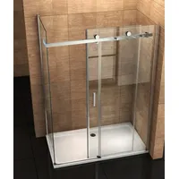 Aloni Eckdusche mit Schiebetür rechts 120 x 90 cm beige Sicherheitsglas