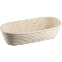 Zenker Gärkorb länglich 30 cm – Gärkörbchen aus natürlichem Rattan für selbstgemachtes Brot – Versorgt Teig mit Sauerstoff für lockere und luftige Brote, Natur