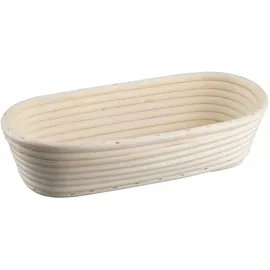 Zenker Gärkorb länglich 30 cm – Gärkörbchen aus natürlichem Rattan für selbstgemachtes Brot – Versorgt Teig mit Sauerstoff für lockere und luftige Brote, Natur