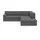 DOMO collection Ecksofa DOMO COLLECTION "Topper zeitlos elegant, kompakte StellmaßeL-Form", grau (weiß, grau), B:237cm H:78cm T:200cm, Sofas, Ecksofa, mit Ottomane, wahlweise mit Schlaffunktion