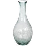 BigBuy Home We Care Vase aus recyceltem Glas, Beige, 34 x 34 x 75 cm