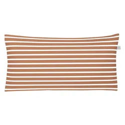 Kissenbezug IRISETTE "Nora 8255", braun (rost), B:40cm L:80cm, Mako-Satin, Obermaterial: 100% Baumwolle, Kissenbezüge, zeitlose Instagram-Blogger-Kollektion
