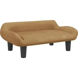 vidaXL Kindersofa vidaXL 70 x 40 x 24 cm Kiefer braun