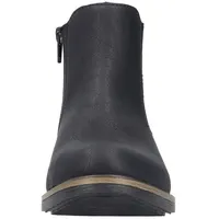 Rieker Chelseaboots, Schlupfboots, Stiefelette, Blockabsatz, mit wärmendem Textilfutter, Gr. 38 schwarz, - 27097303-38