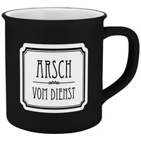 Infinite by GEDA LABELS Tasse Arsch vom Dienst Emaille-Optik