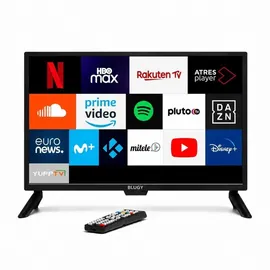 blugy Smart 23.8 led hd, 12V, 1920x1080 Pixel, Reisetauglicher Fernseher ideal für Fahrzeuge, Wohnwagen, LKWs, Boote, integrierter Lautsprecher Disney+