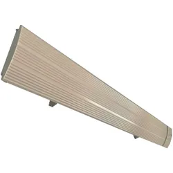 MPC MARBELLA 3200W Infrarotstrahler für den Außenbereich, weißes Aluminium, keine Lichtemission, Heizelement aus extrudiertem Aluminium