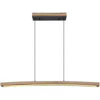 GLOBO Led-Hängeleuchte Graphit, Opal, Schwarz, Dunkelbraun 7x120x100 cm - grau - LBH 7x100x120 cm