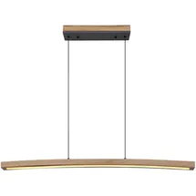 GLOBO Led-Hängeleuchte Graphit, Opal, Schwarz, Dunkelbraun 7x120x100 cm - grau - LBH 7x100x120 cm