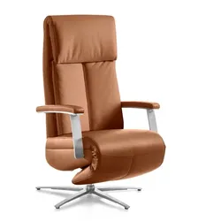 Segmüller Werkstätten Sessel Comforte Uno Anzio B4 Leder Braun Cognac