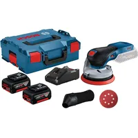 Bosch Akku-Exzenterschleifer GEX 18V-125 / 2x 4,0 Ah Akku