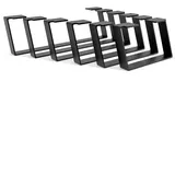 HEVVA Möbelfuß Möbelfüße MAILAND - 7 Größen 20-50 cm - Kommodenbeine, Sideboardfüße, (Set-Option: Sie können ein Set von 2 Möbelfüßen kaufen) schwarz 15 cm x 30 cm