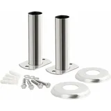 Zelsius - Edelstahl Poolleiter Halterung ø 40 mm Montageset für Pool Leiter mit Flanschrohr