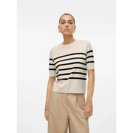 Vero Moda VMSABA PLAIN Feinstrickpullover Beige XL