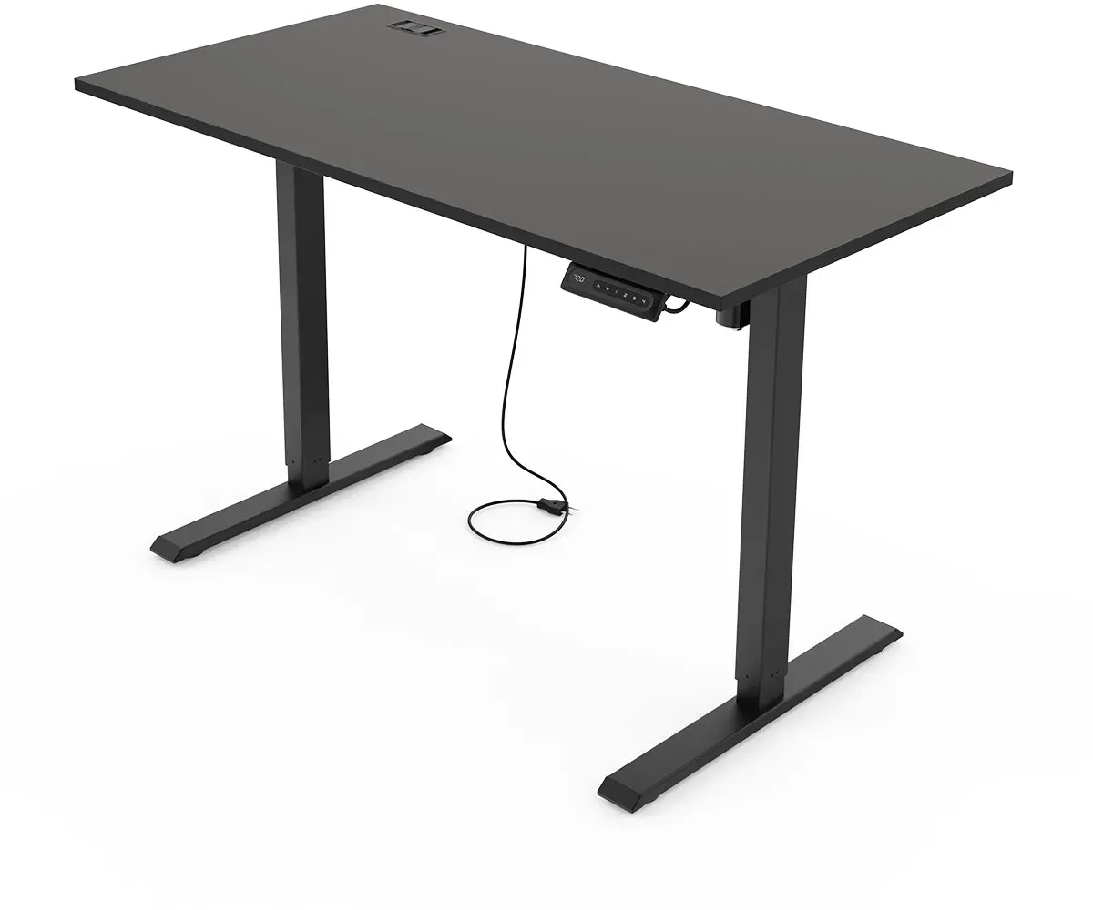 Yaasa Desk Lite, 100x60 cm, Schwarz - Höhenverstellbarer Schreibtisch