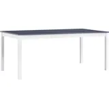 The Living Store Esstisch Weiß und Grau 180 x 90 x 73 cm Kiefernholz - Grau