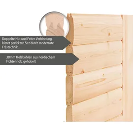 Karibu Helmi inkl. 9 kW Ofen + ext. Steuerung