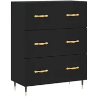 VidaXL Sideboard Schwarz 69,5x34x90 cm Holzwerkstoff Vidaxl