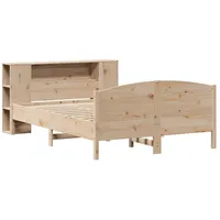 VidaXL Bücherregalbett ohne Matratze 120x200 cm Massivholz Kiefer