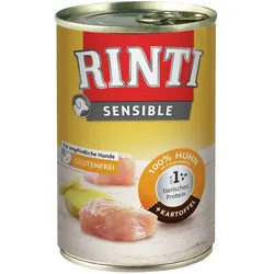 RINTI Sensible 400g Dose Hundenassfutter 12 x 400 Gramm Huhn & Kartoffel