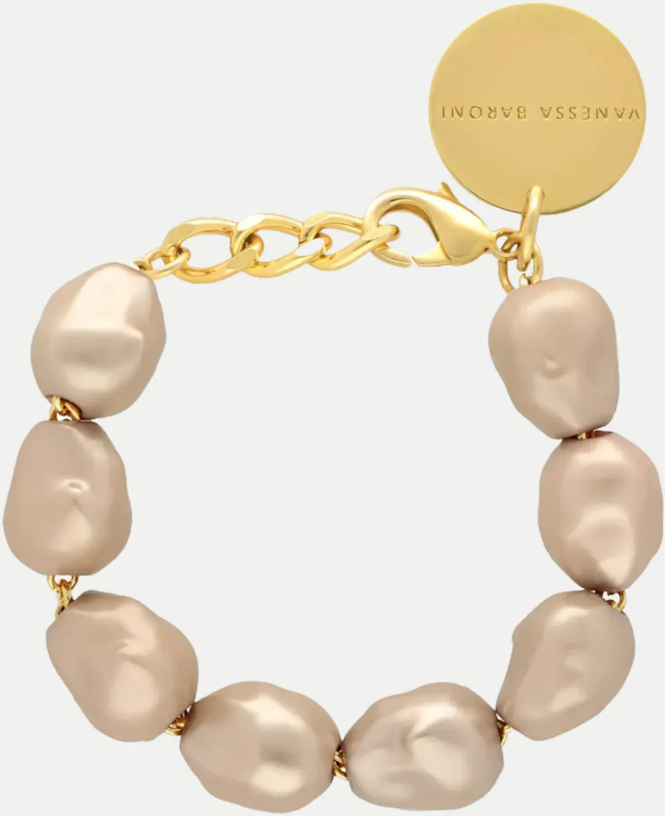 Armband Organic Pearl Braun