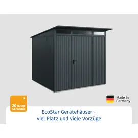 Hörmann Gerätehaus Trend-P Typ 2 2,48 x 2,83 x 2,32 m anthrazitgrau Standardtür