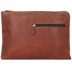 mano Don Valentino Laptophülle Leder 37 cm braun