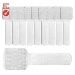 EFB LTC-3120 LTC WALL STRAPS Selbstklebende Klettkabelhalter 10 Stück Set weiß LTC3120