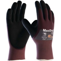 ATG Handschuhe MaxiDry® 56-425 Gr.9 lila/schwarz Nyl.EN 388 PSA II ATG,