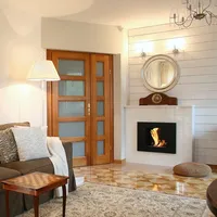 Kratki Wandkamin Quat schwarz