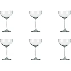 Royal Leerdam 6er Set Sektglas Specials, 240 ml, glasklare Stielgläser für Schaumwein, Cocktails oder als Dessertglas, modern, spülmaschinenfest