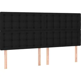 vidaXL Boxspringbett 180 x 200 cm Schwarz