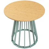 [en.casa] Lensuu Ø 80 cm Pastellgrün/Eiche