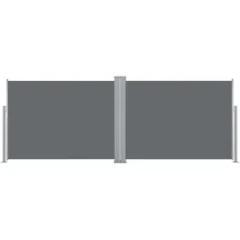 vidaXL Ausziehbare Seitenmarkise 1 x 10 m anthrazit